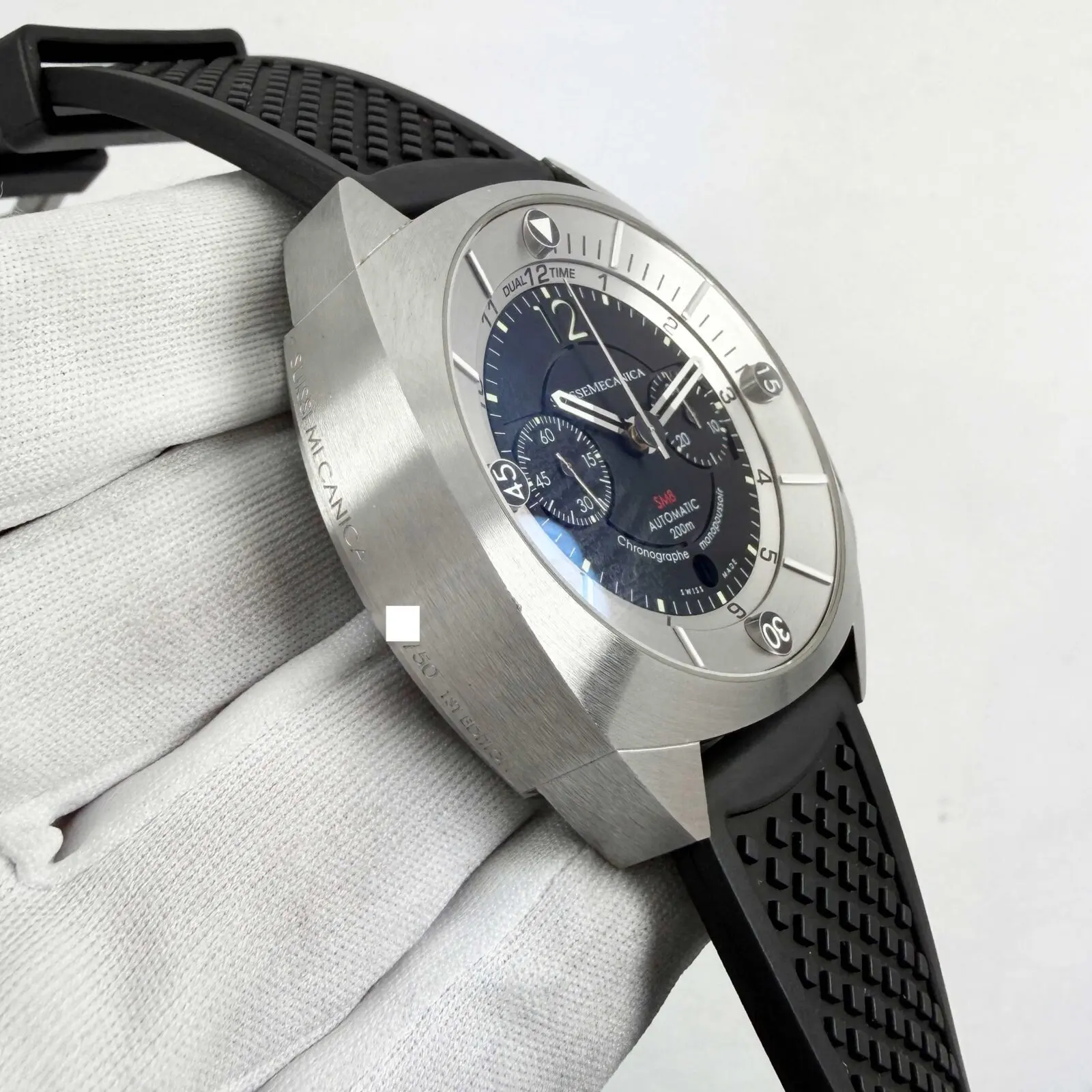 SM8 Chronograph Black Dial Steel