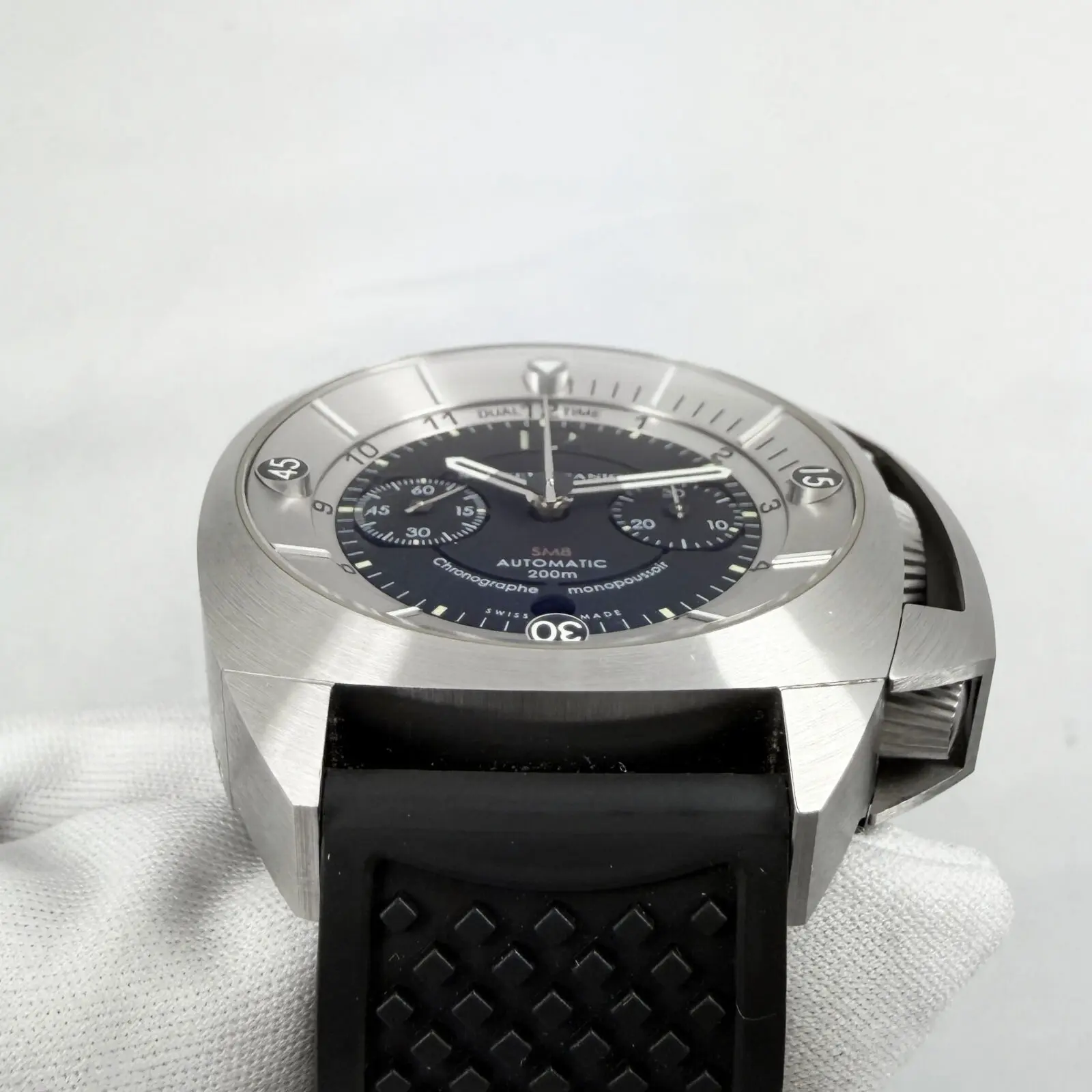 SM8 Chronograph Black Dial Steel